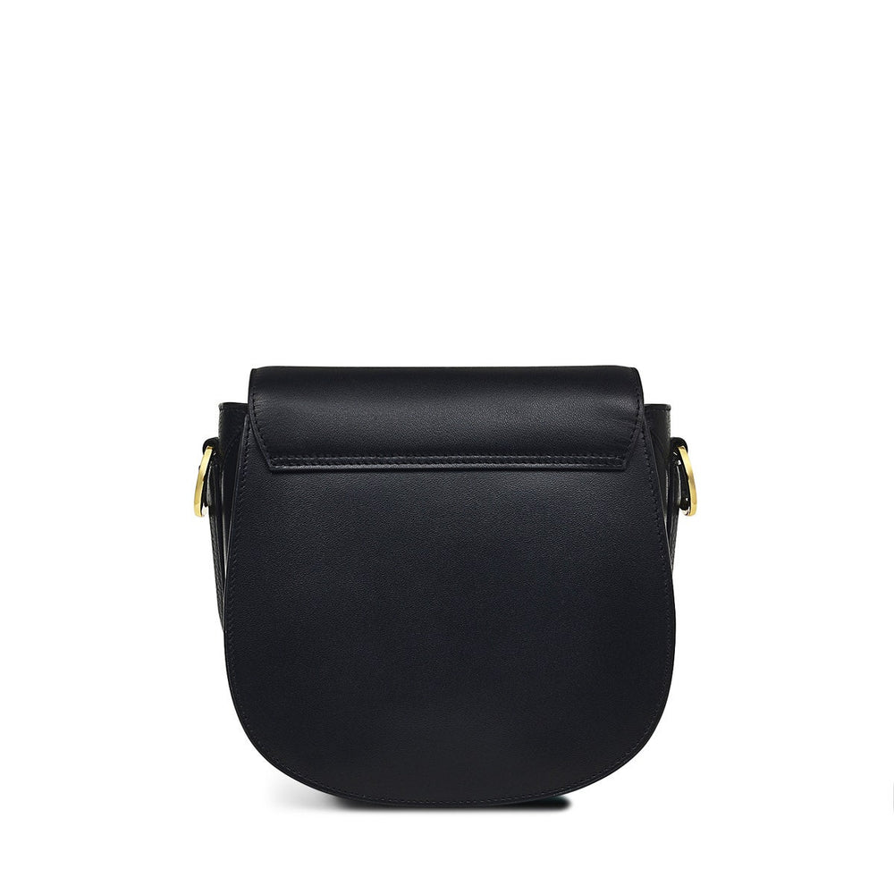 Liverpool Street 2.0 Leather Medium Flapover Crossbody Bag in Black - H8212001