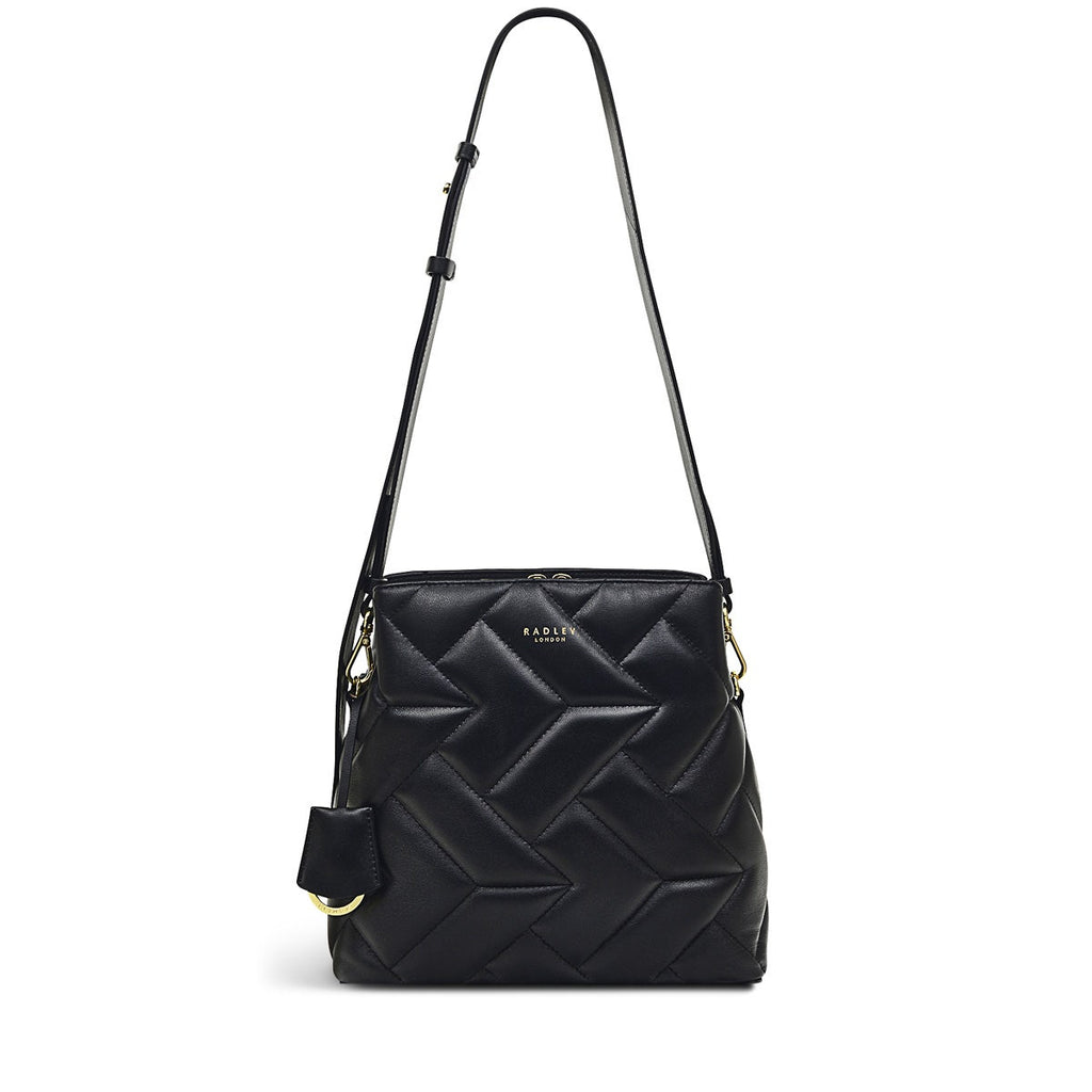 Dukes Place Leather Medium Compartment Crossbody Bag in Black - H8217001