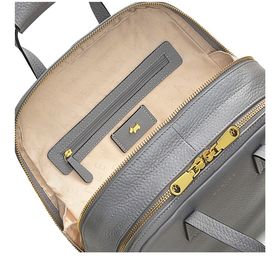 Dukes Place Leather Medium Zip Around Backpack in Cloud Burst - H8233093