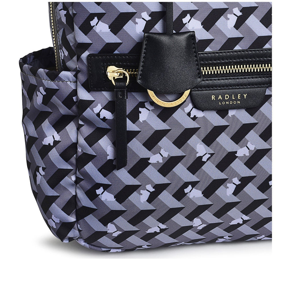 Finsbury Park Fabric Medium Ziptop Backpack in Thunder - H8243074