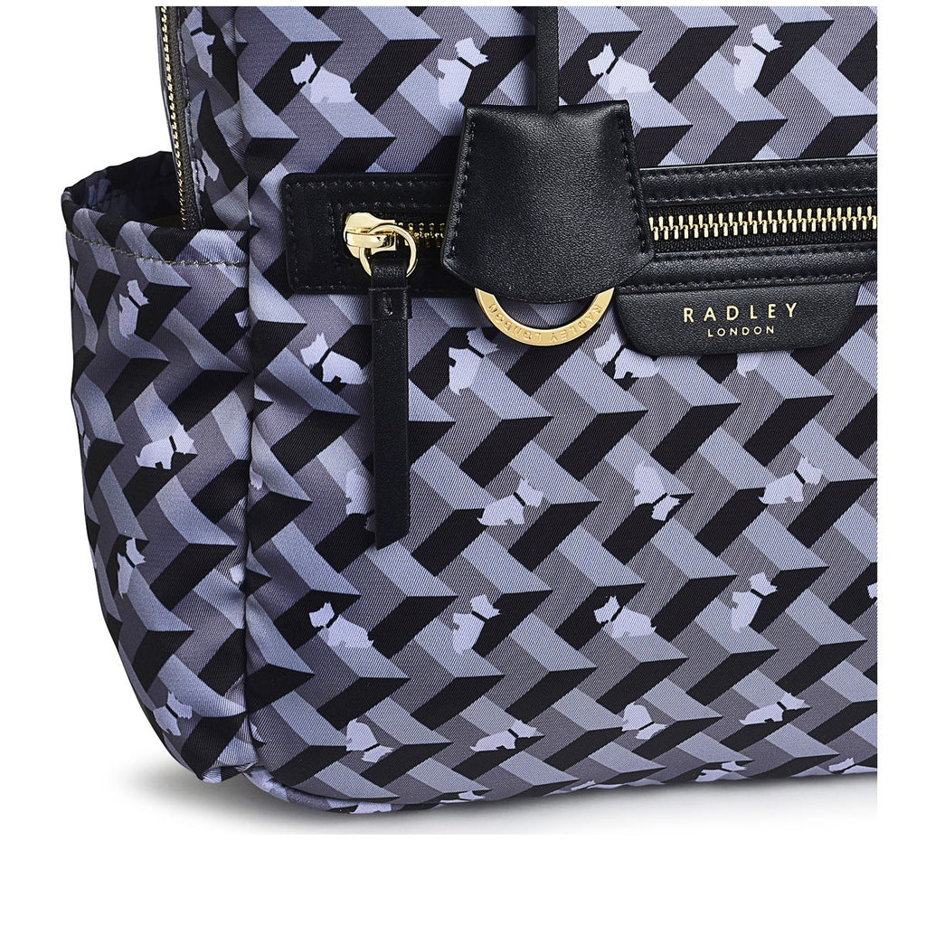 Finsbury Park Fabric Medium Ziptop Backpack in Thunder - H8243074