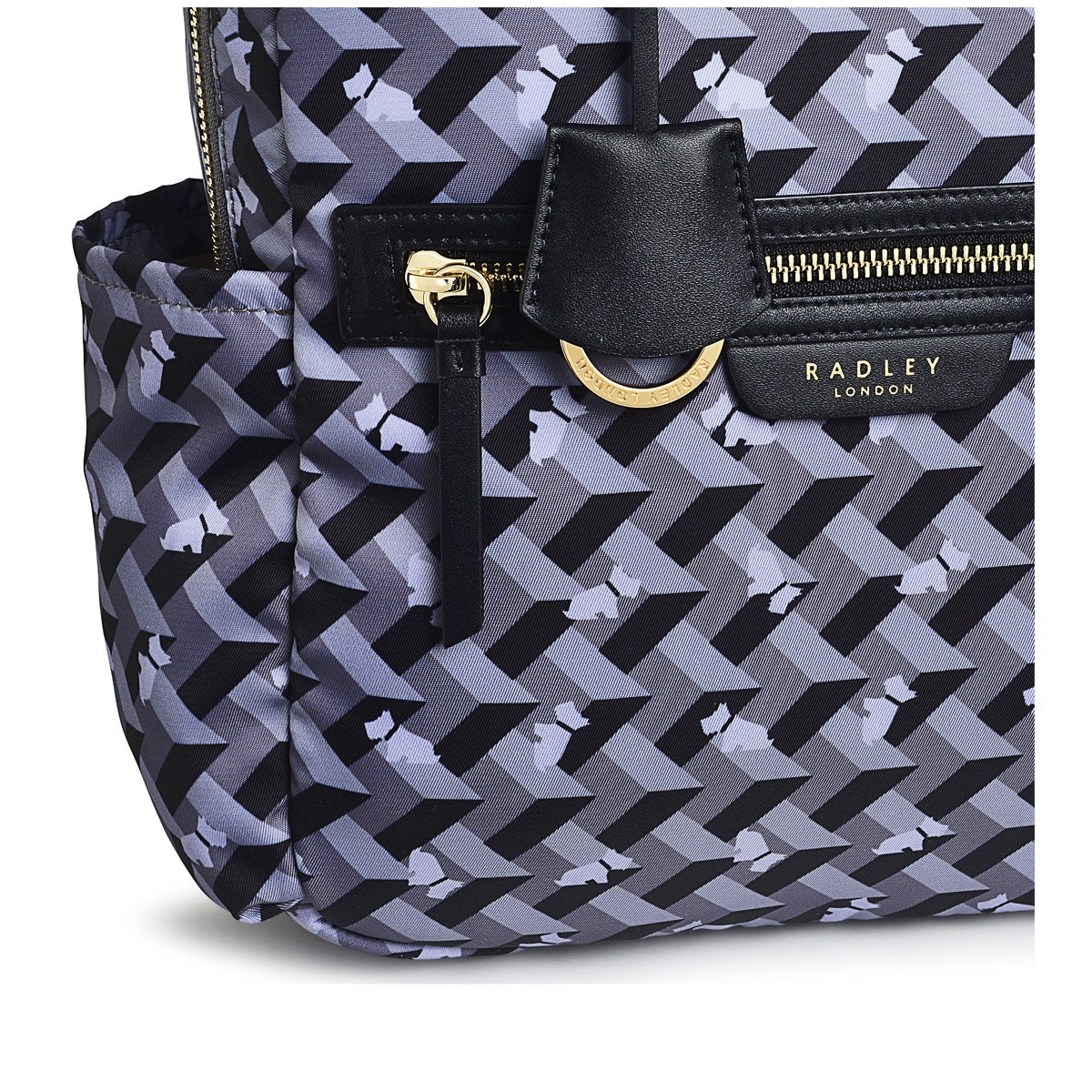 Finsbury Park Fabric Medium Ziptop Backpack in Thunder - H8243074