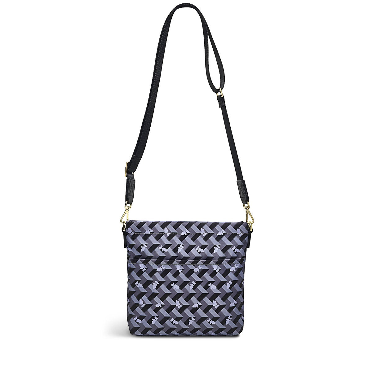 Finsbury Park Fabric Small Ziptop Crossbody Bag in Thunder - H8244074