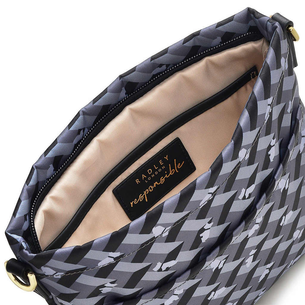 Finsbury Park Fabric Small Ziptop Crossbody Bag in Thunder - H8244074