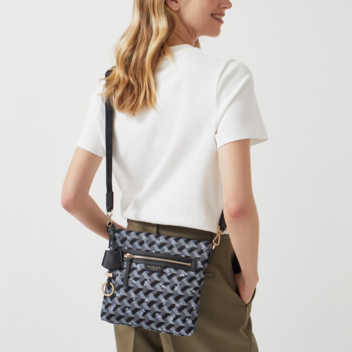 Thunder Grey Small Ziptop Crossbody | Finsbury Park AW23 | Radley