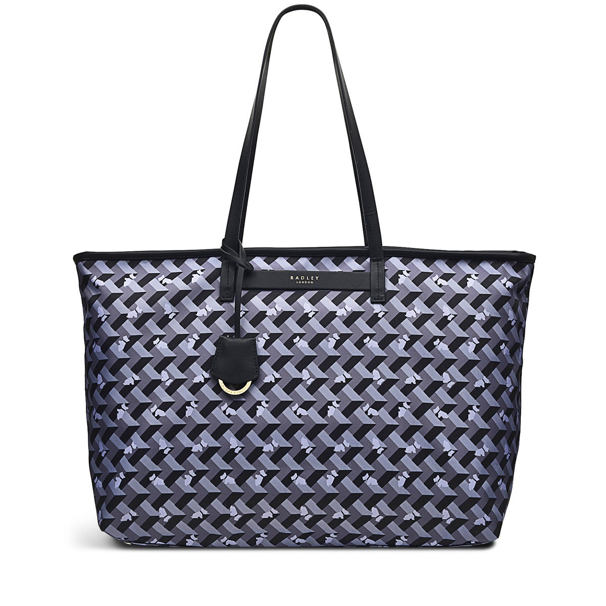 Finsbury Park Fabric Large Ziptop Tote Bag in Thunder - H8246074