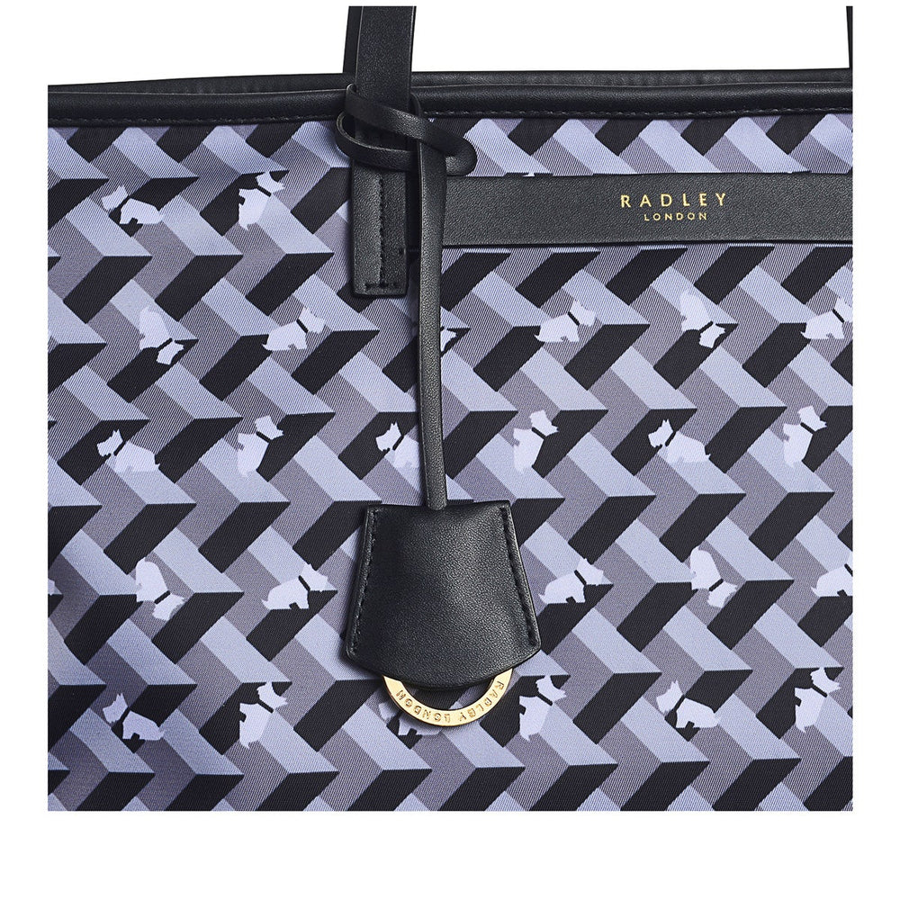 Finsbury Park Fabric Large Ziptop Tote Bag in Thunder - H8246074