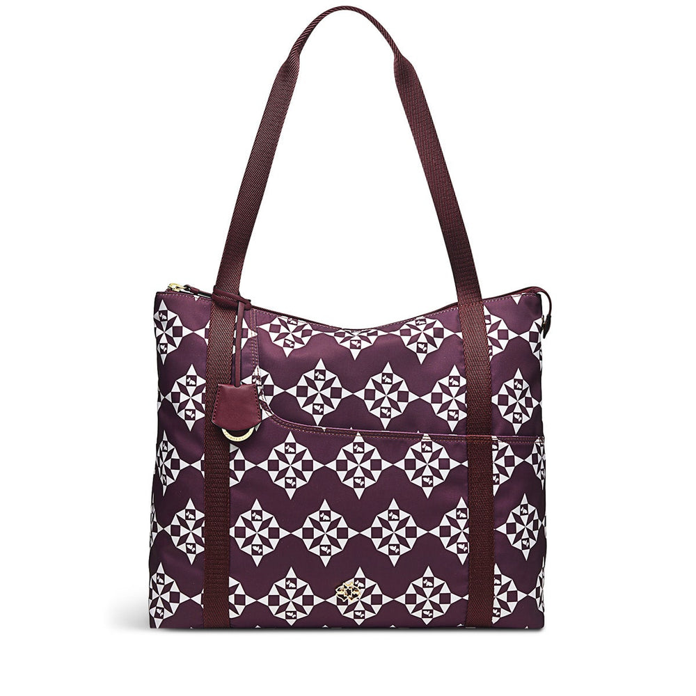 Radley 24/7 Fabric Medium Ziptop Shoulder Bag in Dark Cherry - H8264609