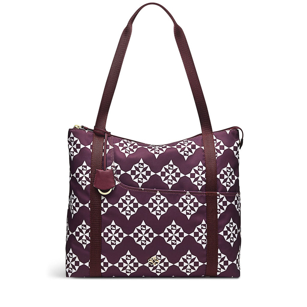 Radley 24/7 Fabric Medium Ziptop Shoulder Bag in Dark Cherry - H8264609