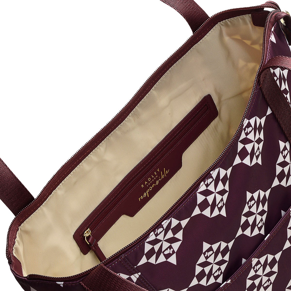Radley 24/7 Fabric Medium Ziptop Shoulder Bag in Dark Cherry - H8264609