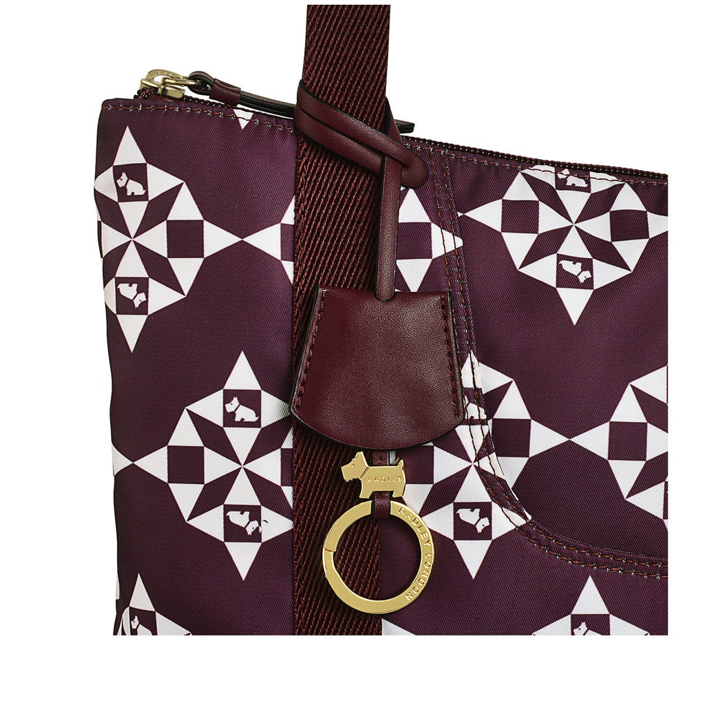 Radley 24/7 Fabric Medium Ziptop Shoulder Bag in Dark Cherry - H8264609