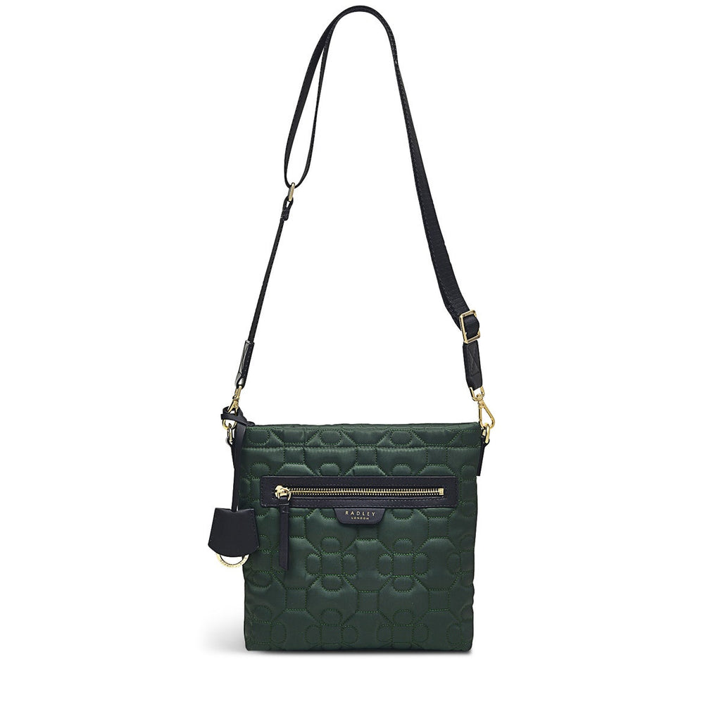 Finsbury Park Fabric Small Ziptop Crossbody Bag in Dragon - H8268305