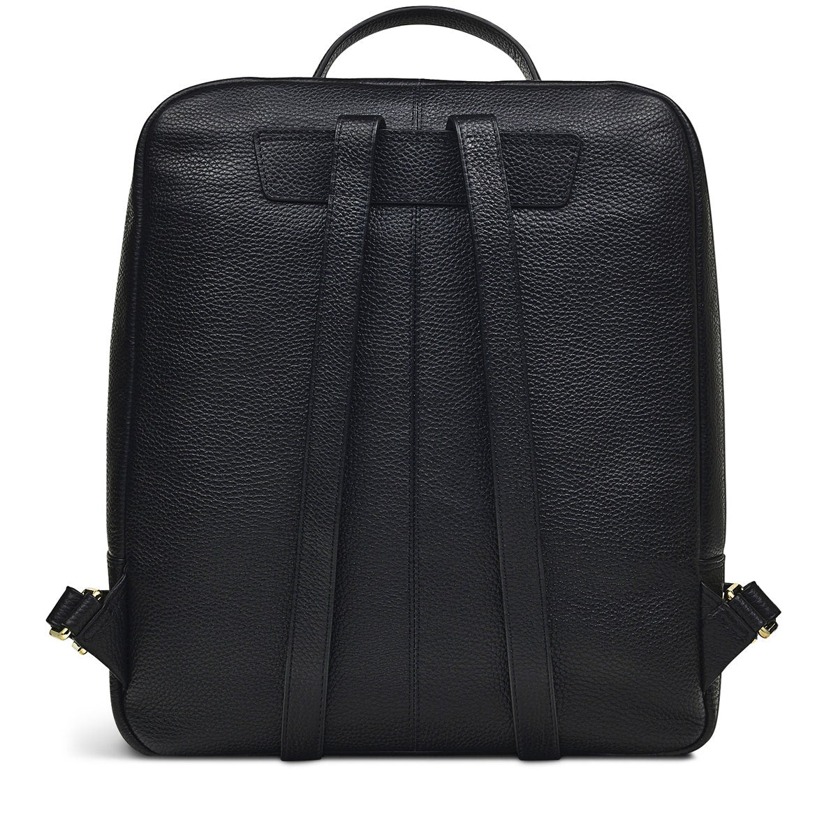 Hale Lane Leather Large Ziptop Backpack in Black - H8793001