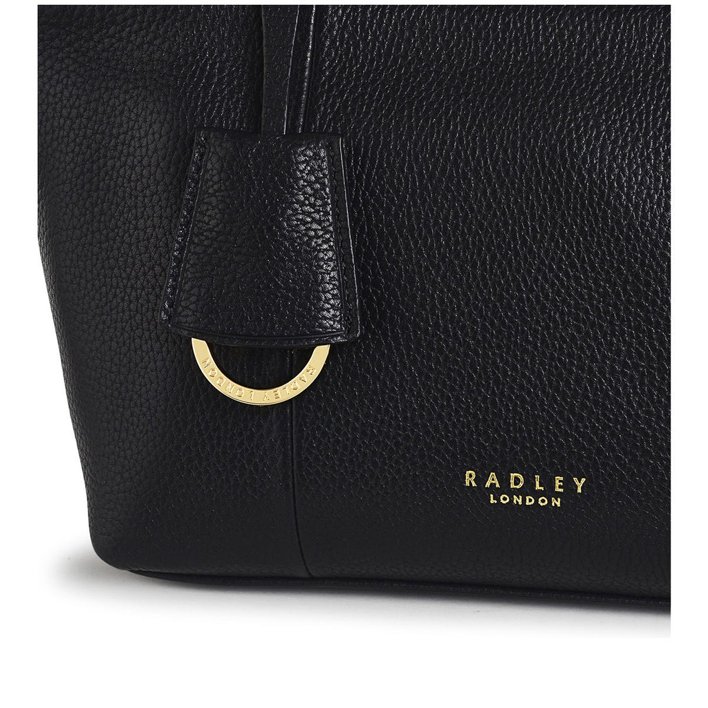 Furze Lane Leather Small Ziptop Crossbody Bag in Black - H8797001