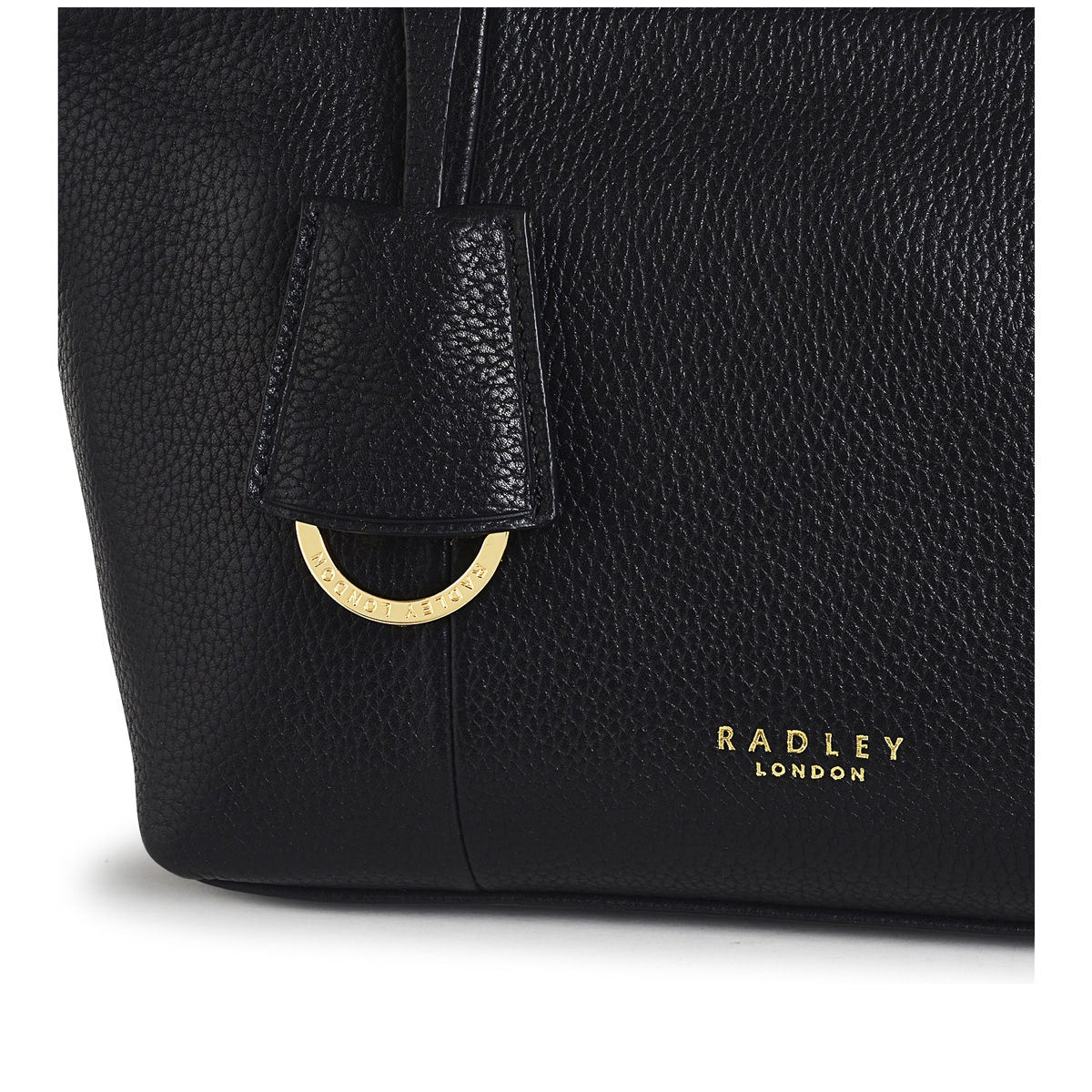 Furze Lane Leather Small Ziptop Crossbody Bag in Black - H8797001