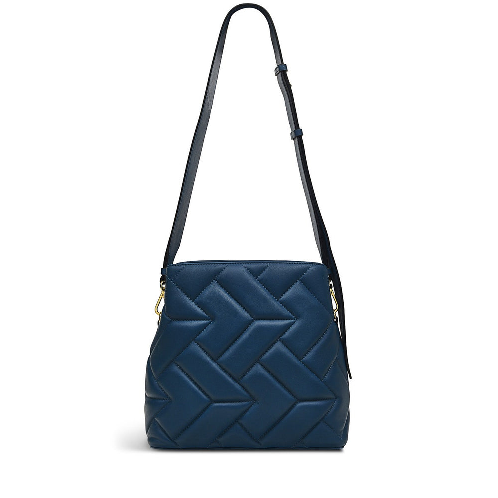 Dukes Place Leather Medium Compartment Crossbody Bag in Deepsea - H8832405