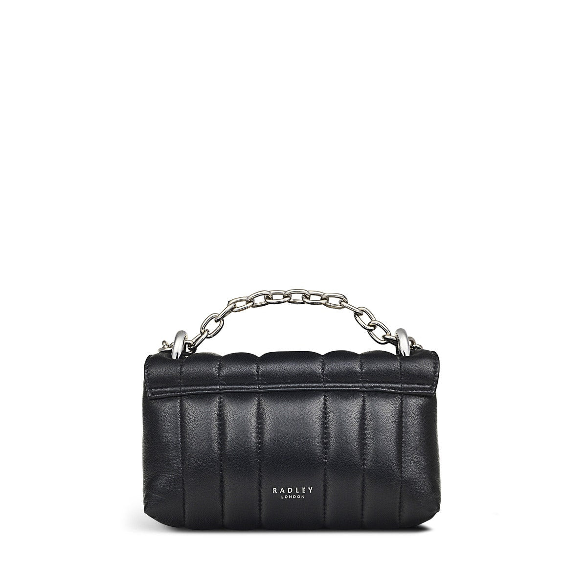 Mill Bay Leather Small Flapover Crossbody Bag in Black - H8864001