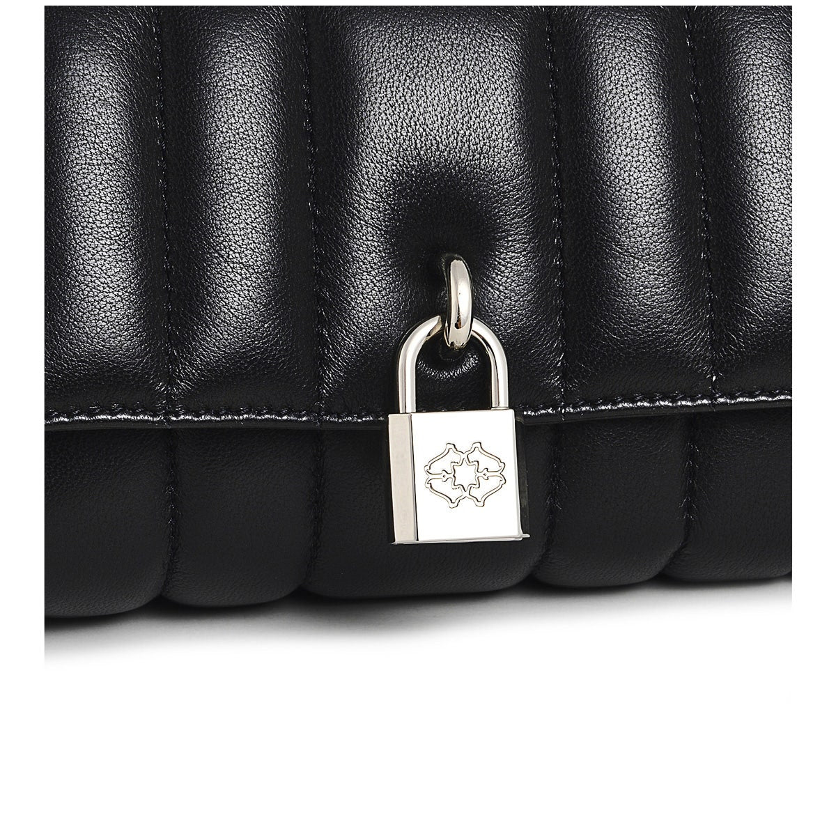 Mill Bay Leather Small Flapover Crossbody Bag in Black - H8864001