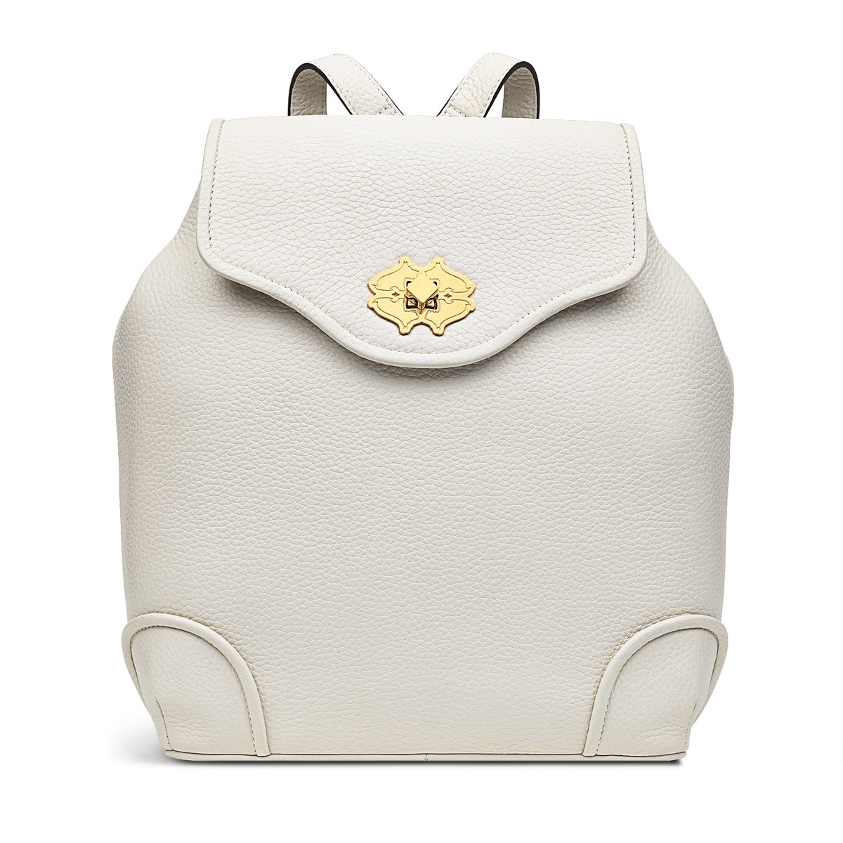 Heirloom Place Leather Medium Flapover Backpack in Chalk - H8869109