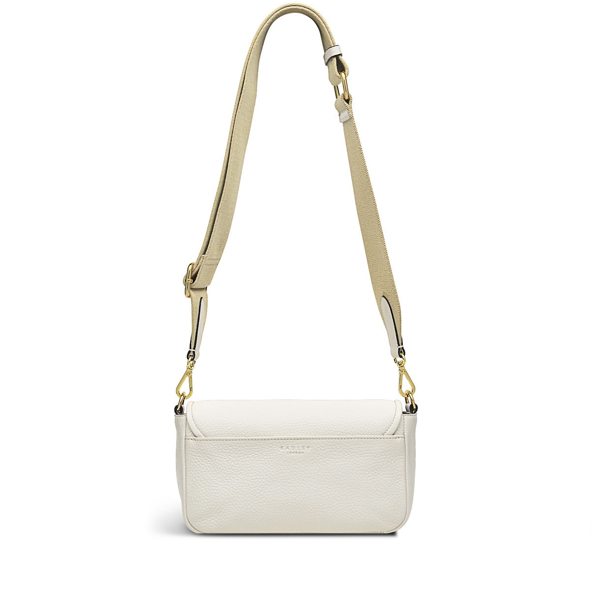 Heirloom Place Leather Medium Flapover Crossbody Bag in Chalk - H8870109