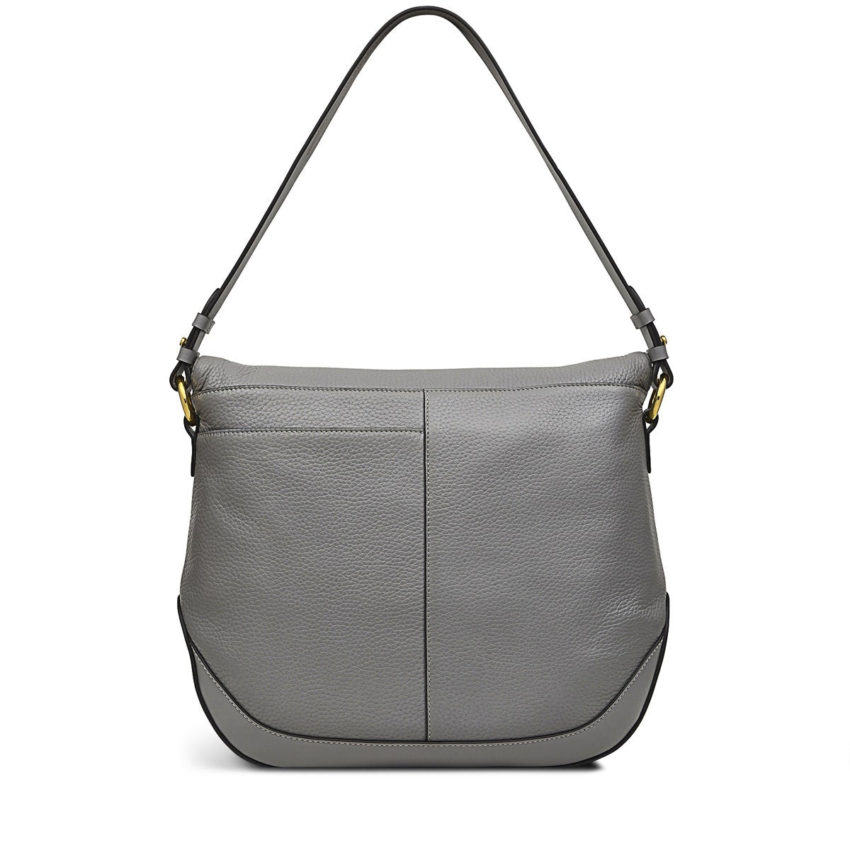 Milligan Street Leather Medium Zip Around Shoulder Bag in Cloud Burst - H8879093