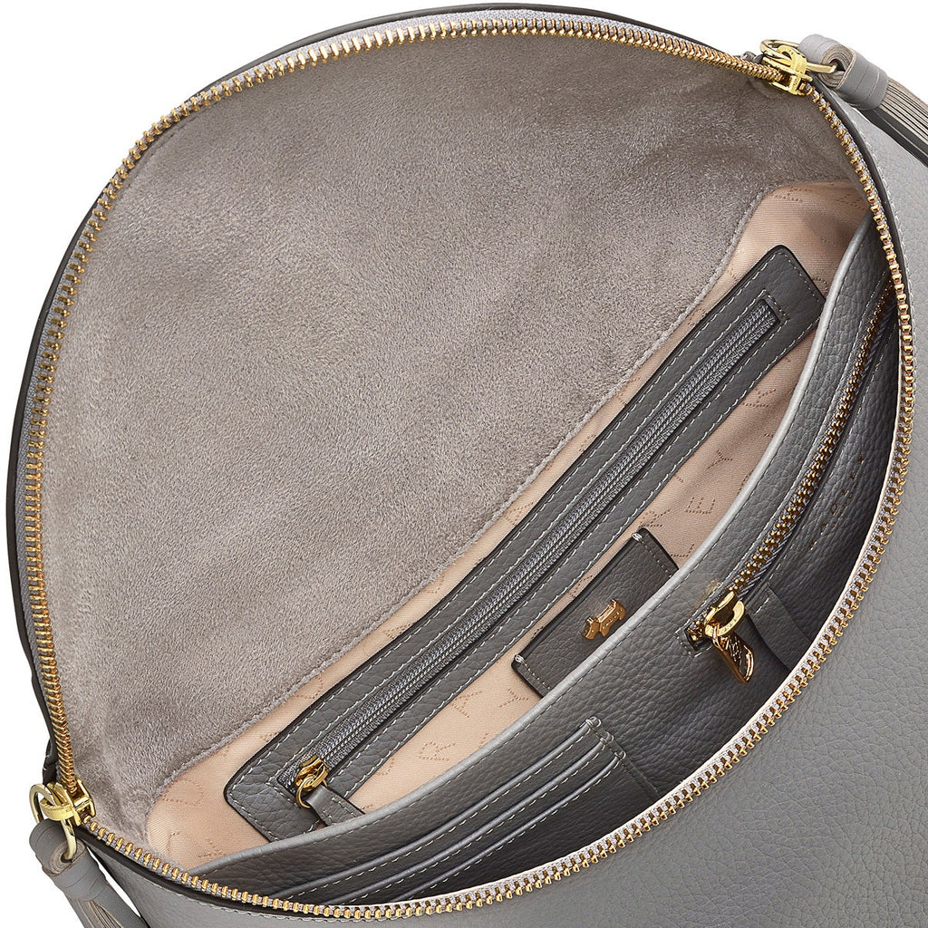 Milligan Street Leather Medium Zip Around Backpack in Cloud Burst - H8951093