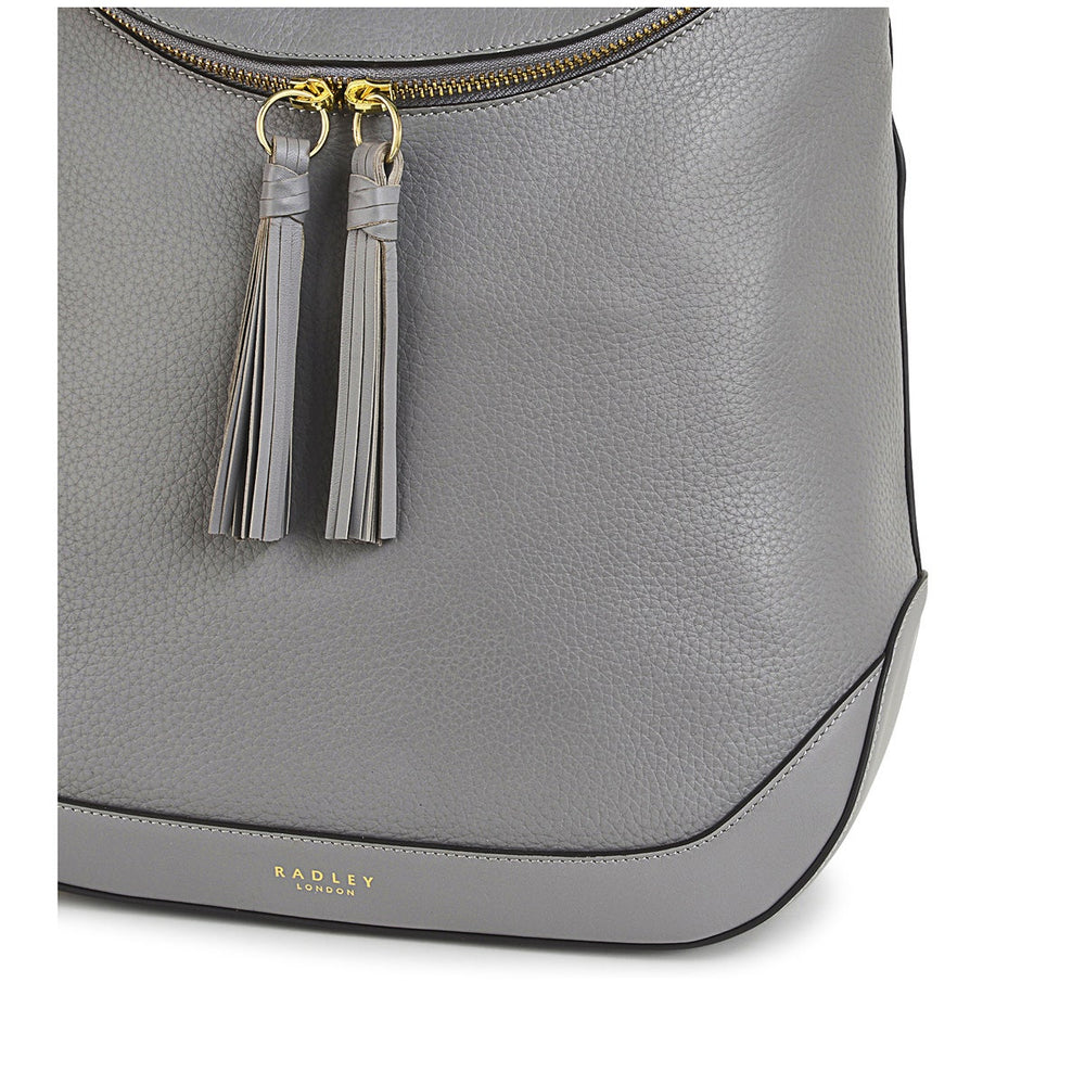 Milligan Street Leather Medium Zip Around Backpack in Cloud Burst - H8951093