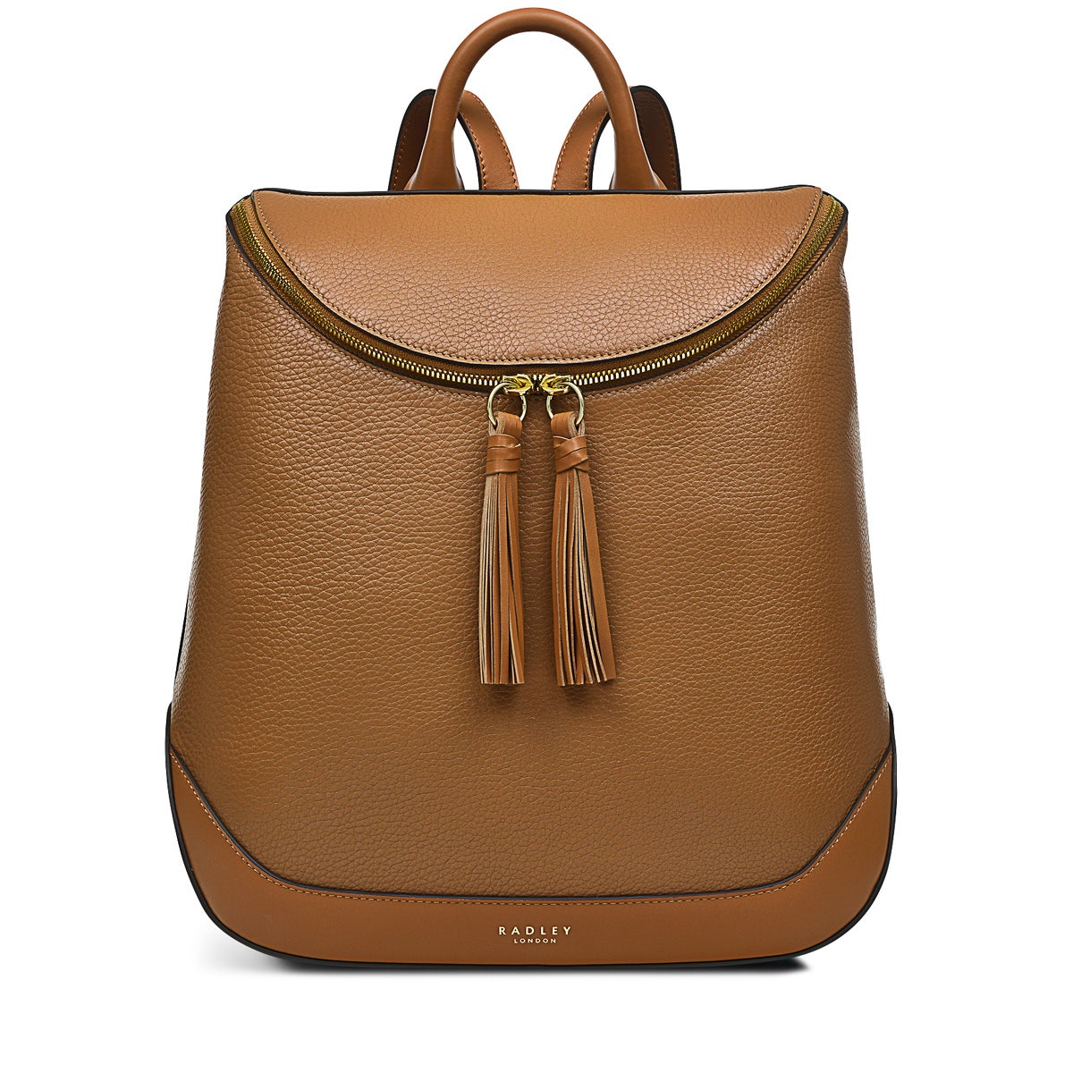 Milligan Street Leather Medium Zip Around Backpack in Butterscotch - H8951259