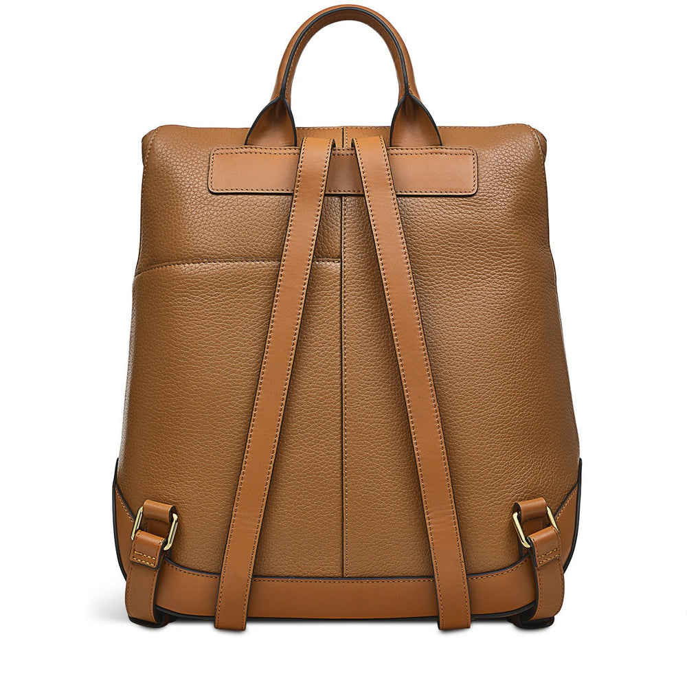 Milligan Street Leather Medium Zip Around Backpack in Butterscotch - H8951259