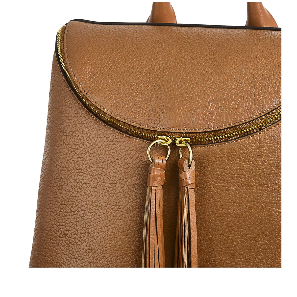 Milligan Street Leather Medium Zip Around Backpack in Butterscotch - H8951259