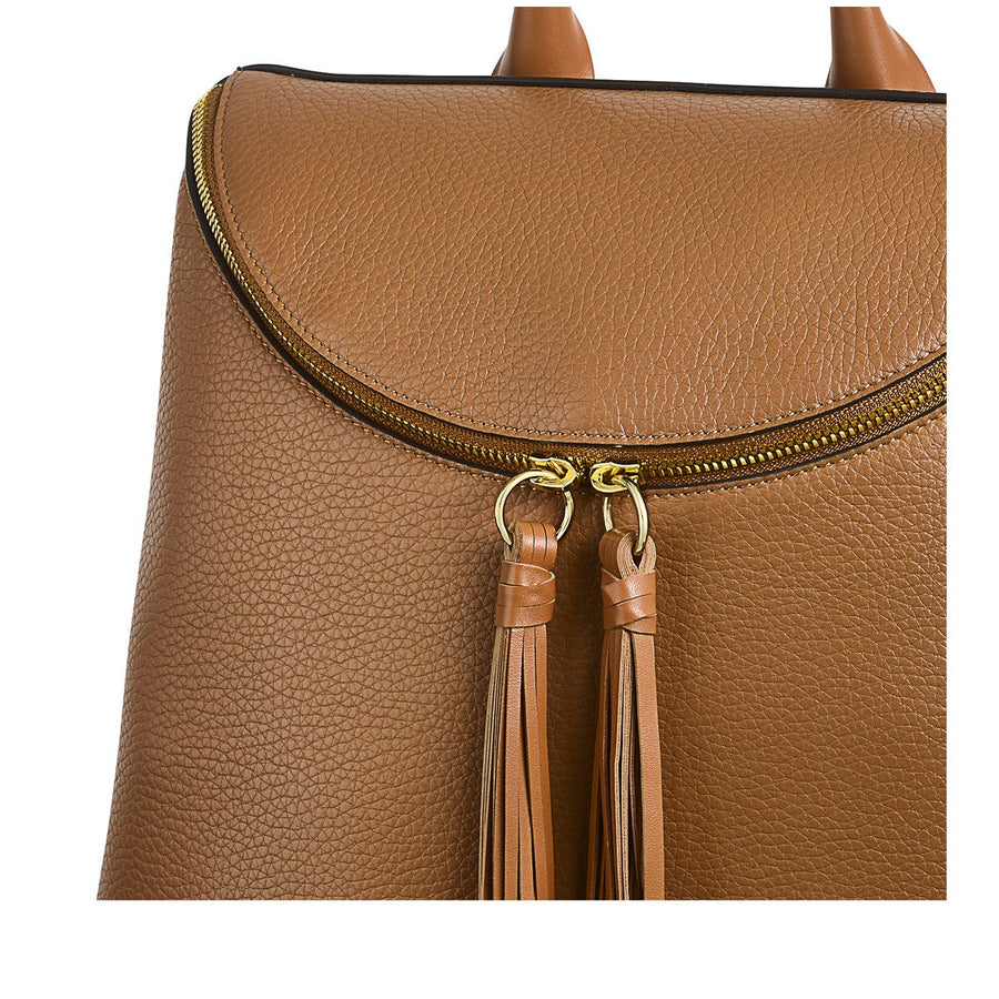 Milligan Street Leather Medium Zip Around Backpack in Butterscotch - H8951259