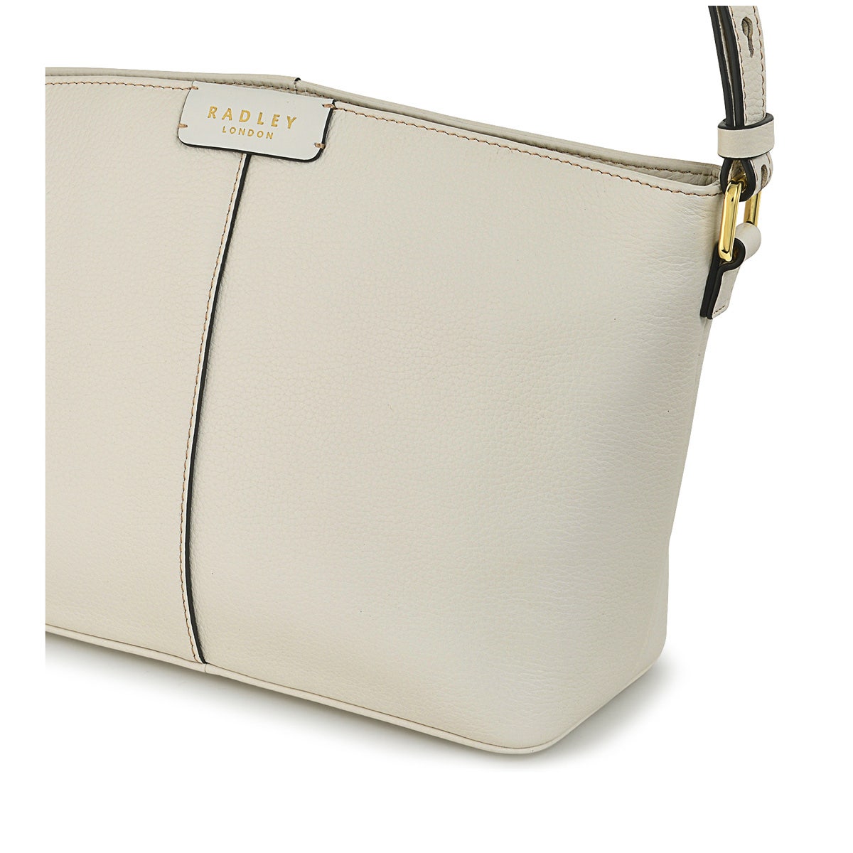 Dove Road Leather Medium Ziptop Crossbody Bag in Chalk - H8975109