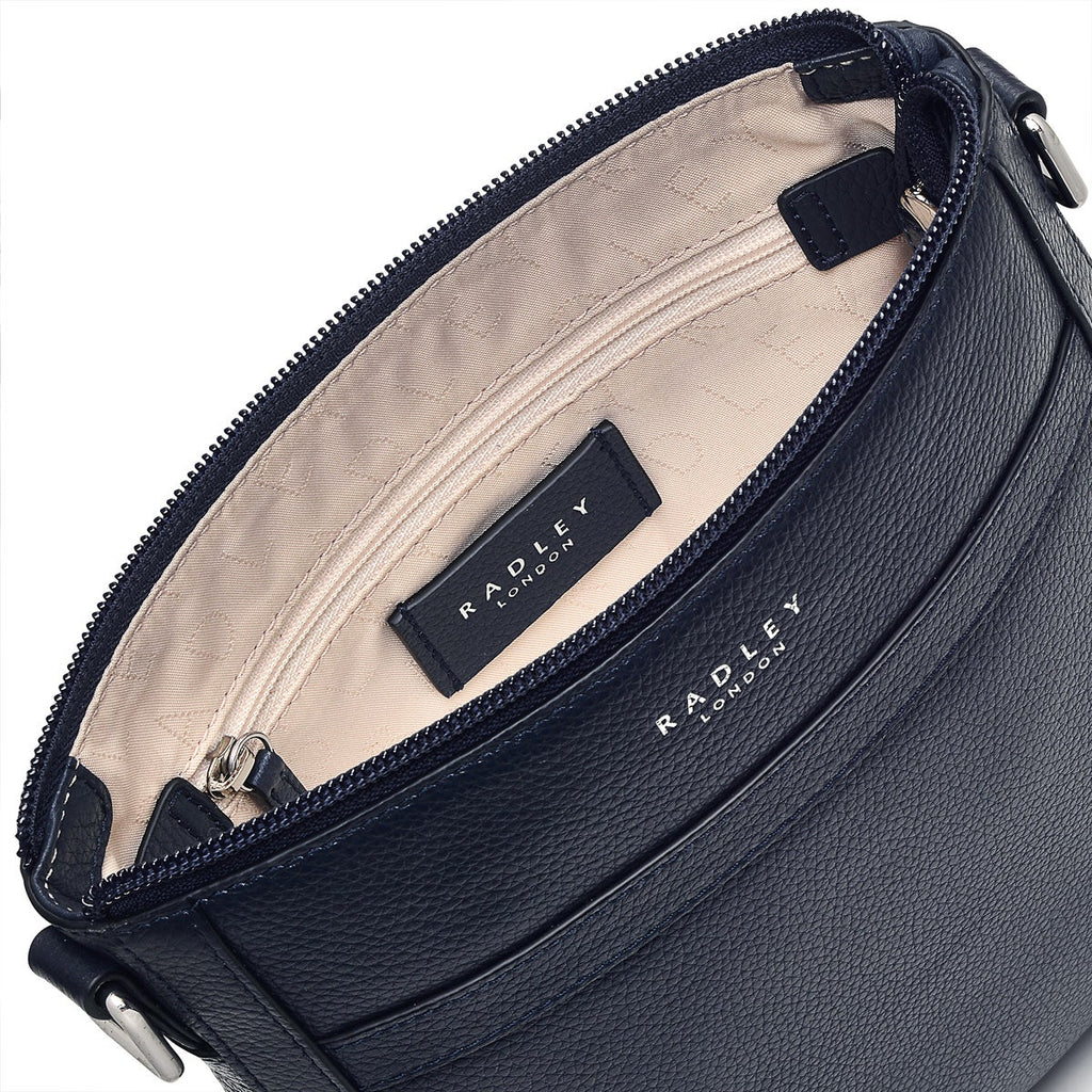 Derby Street Leather Small Ziptop Crossbody Bag in Ink - H9131401