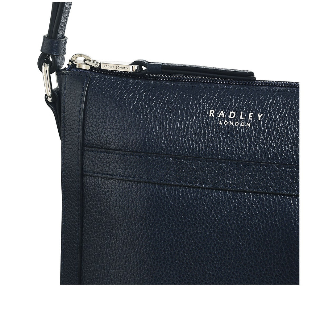 Derby Street Leather Small Ziptop Crossbody Bag in Ink - H9131401