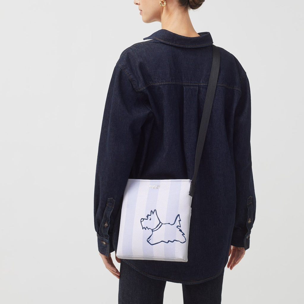 Palace Gardens Fabric Small Ziptop Crossbody Bag in Chalk - H9218109