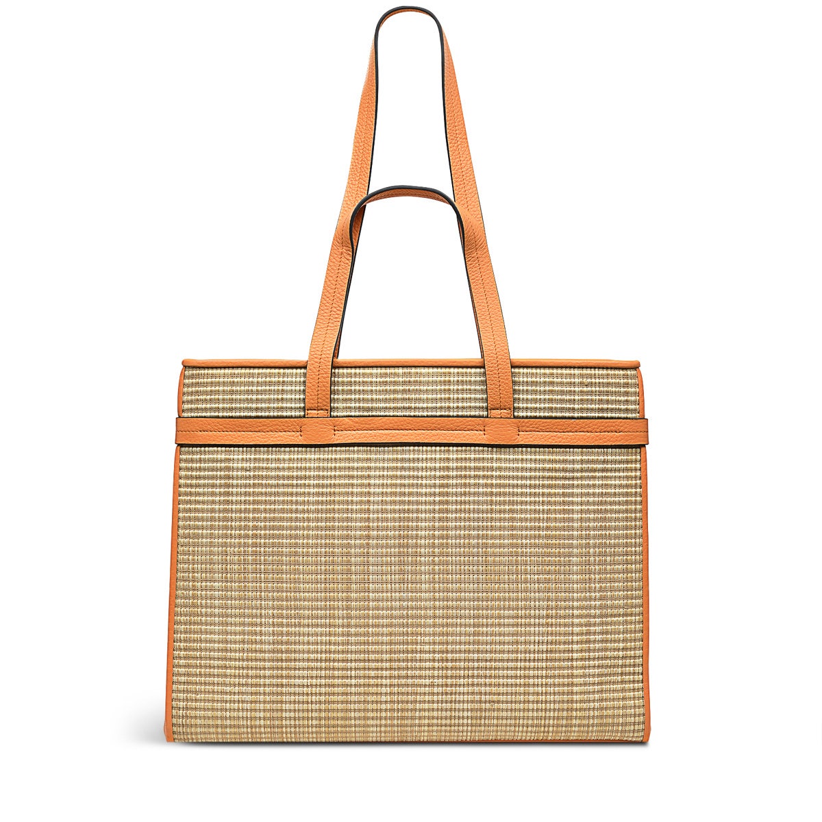 Florence Road Fabric Large Ziptop Shoulder Bag in Apricot - H9229812