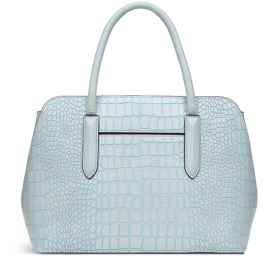Liverpool Street 2.0 Leather Medium Ziptop Multiway Bag in Seafoam - H9242367