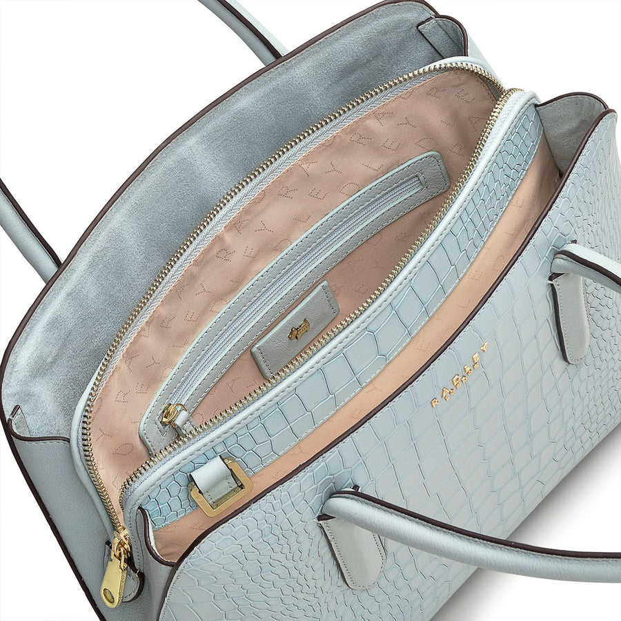 Liverpool Street 2.0 Leather Medium Ziptop Multiway Bag in Seafoam - H9242367