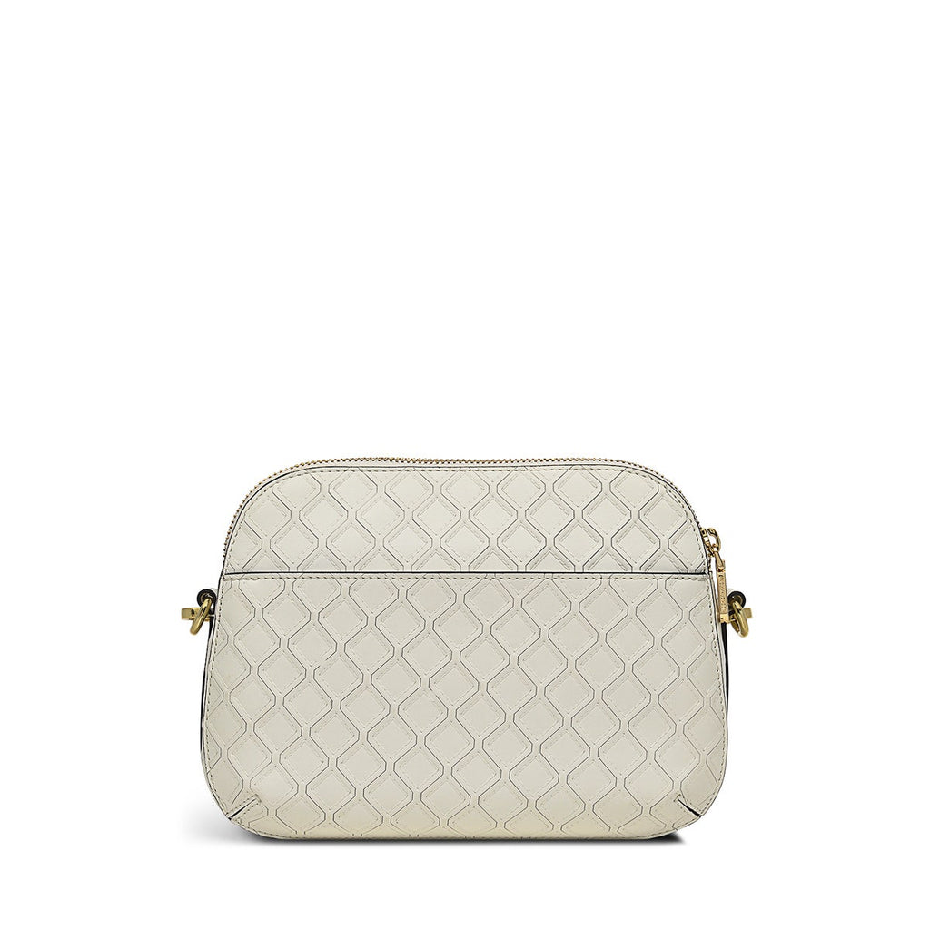 Dukes Place Leather Medium Ziptop Crossbody Bag in Chalk - H9243109