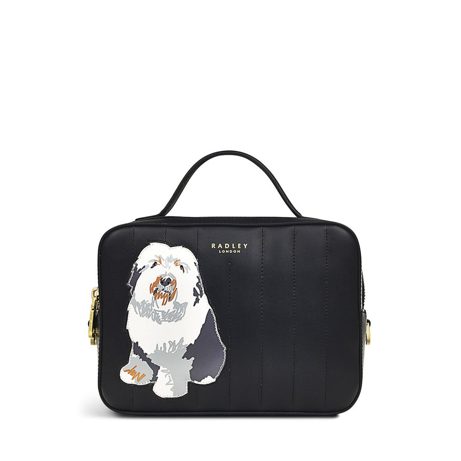 RADLEY AND FRIENDS SMALL ZIPTOP CROSSBODY BLACK