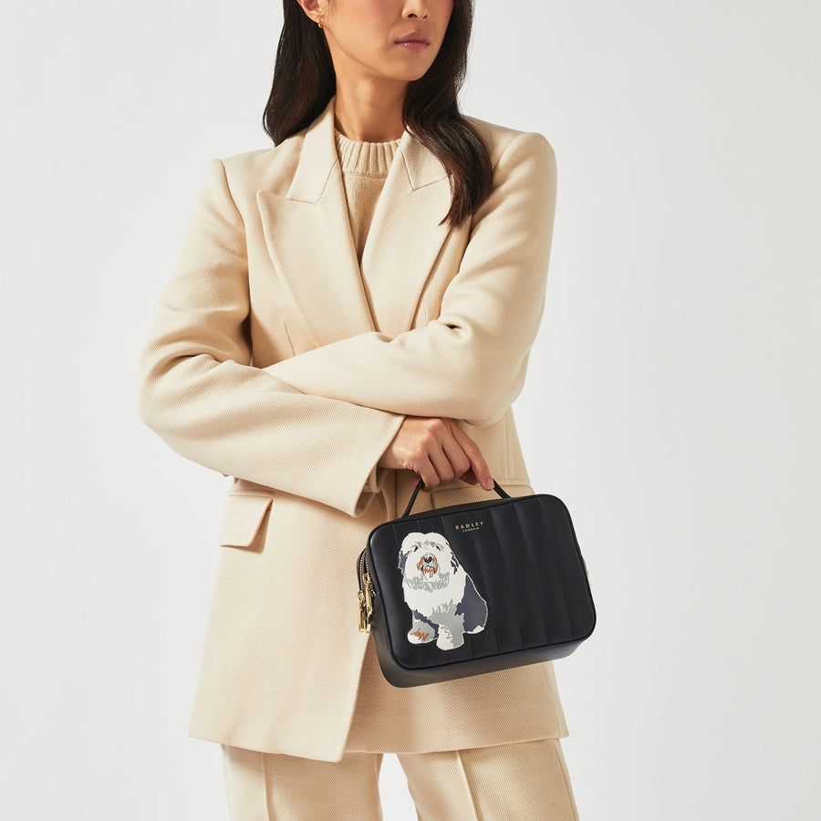 RADLEY AND FRIENDS SMALL ZIPTOP CROSSBODY BLACK