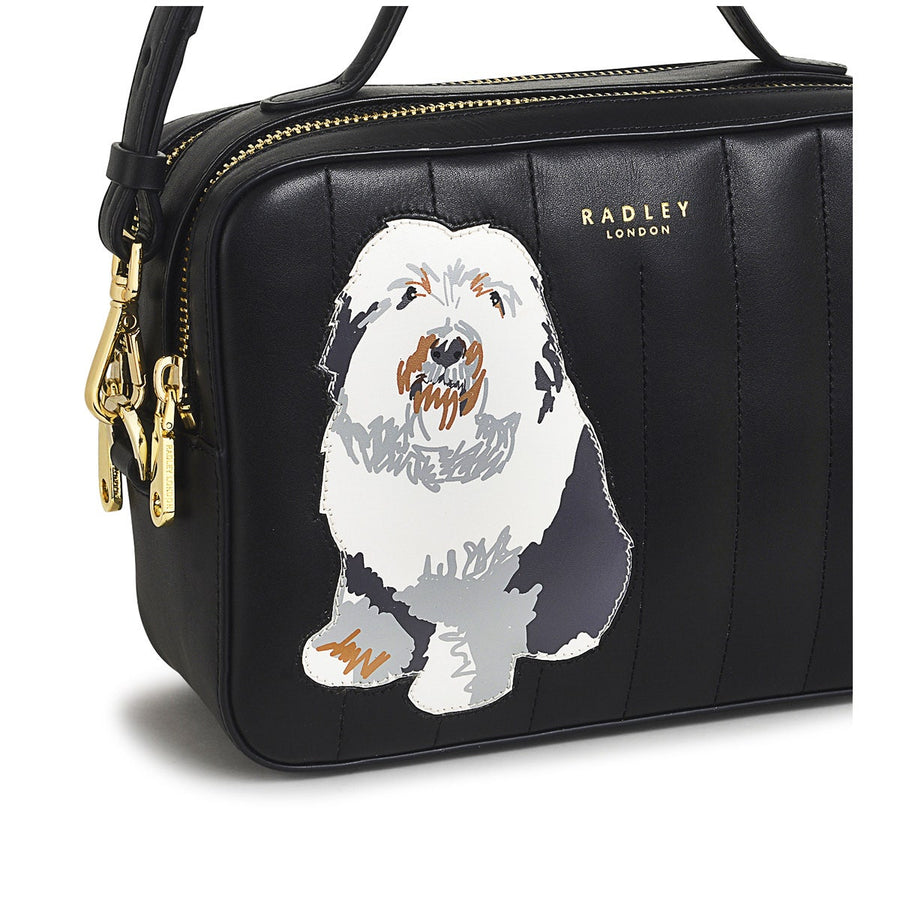 RADLEY AND FRIENDS SMALL ZIPTOP CROSSBODY BLACK