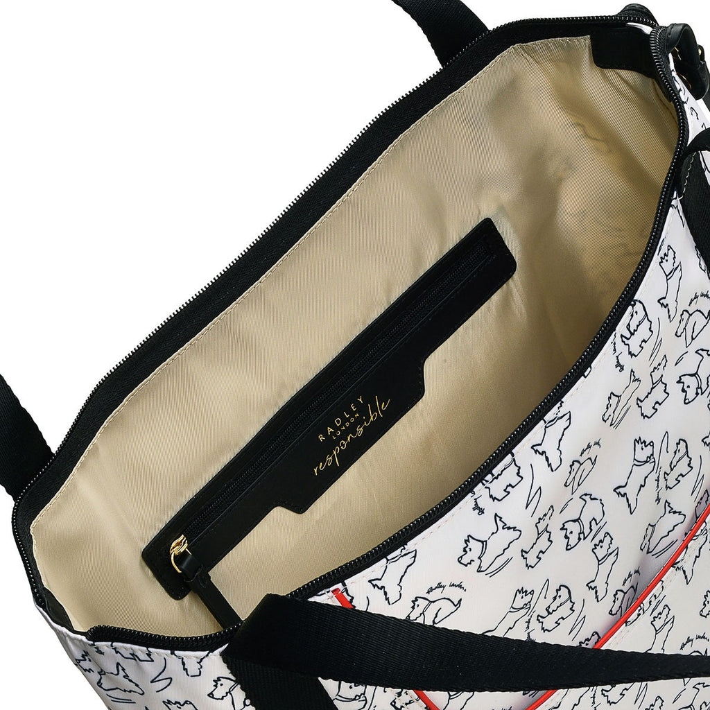 Radley 24/7 Fabric Medium Ziptop Shoulder Bag in Chalk - H9259109