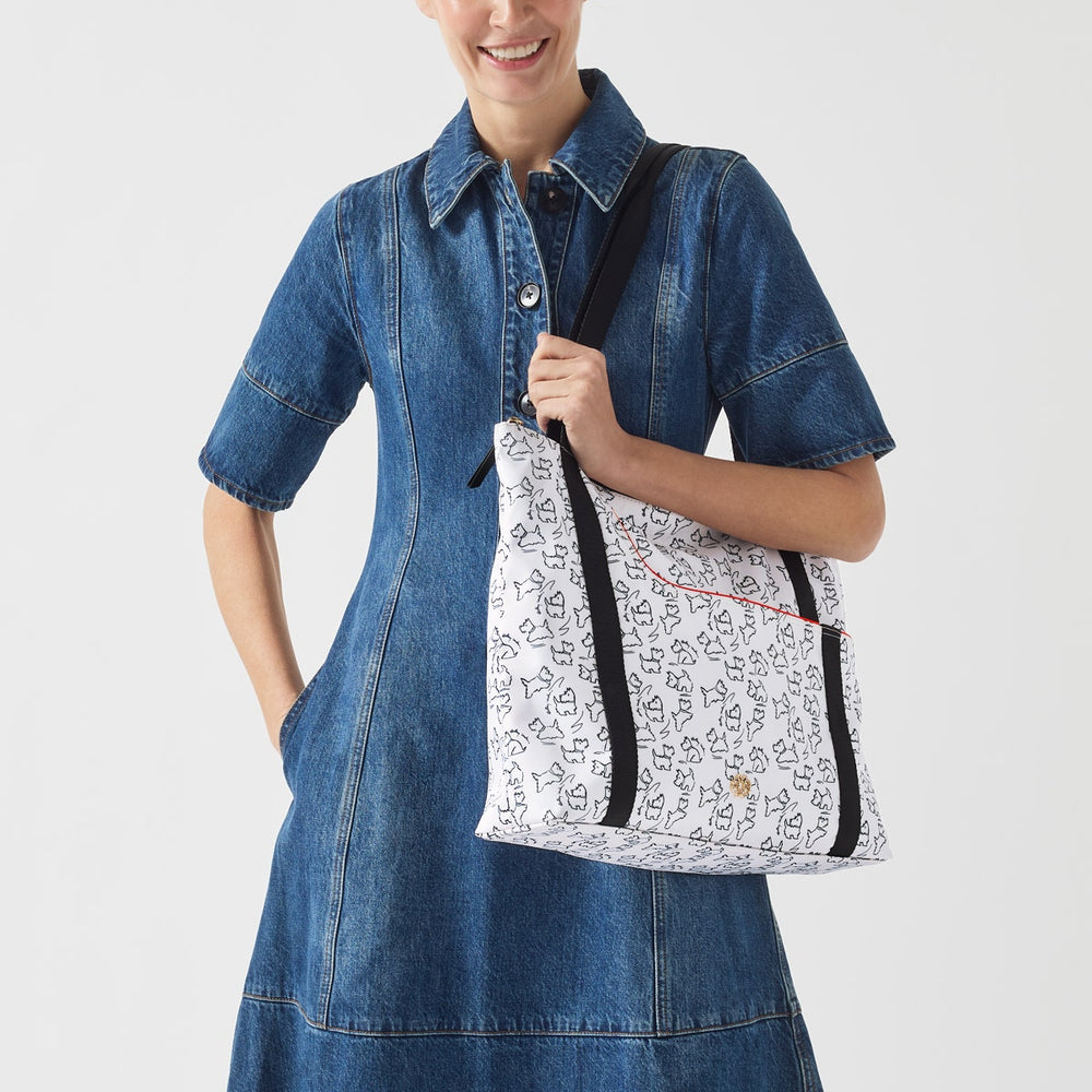 Radley 24/7 Fabric Medium Ziptop Shoulder Bag in Chalk - H9259109