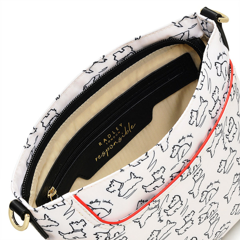 Radley 24/7 Fabric Small Ziptop Crossbody Bag in Chalk - H9261109