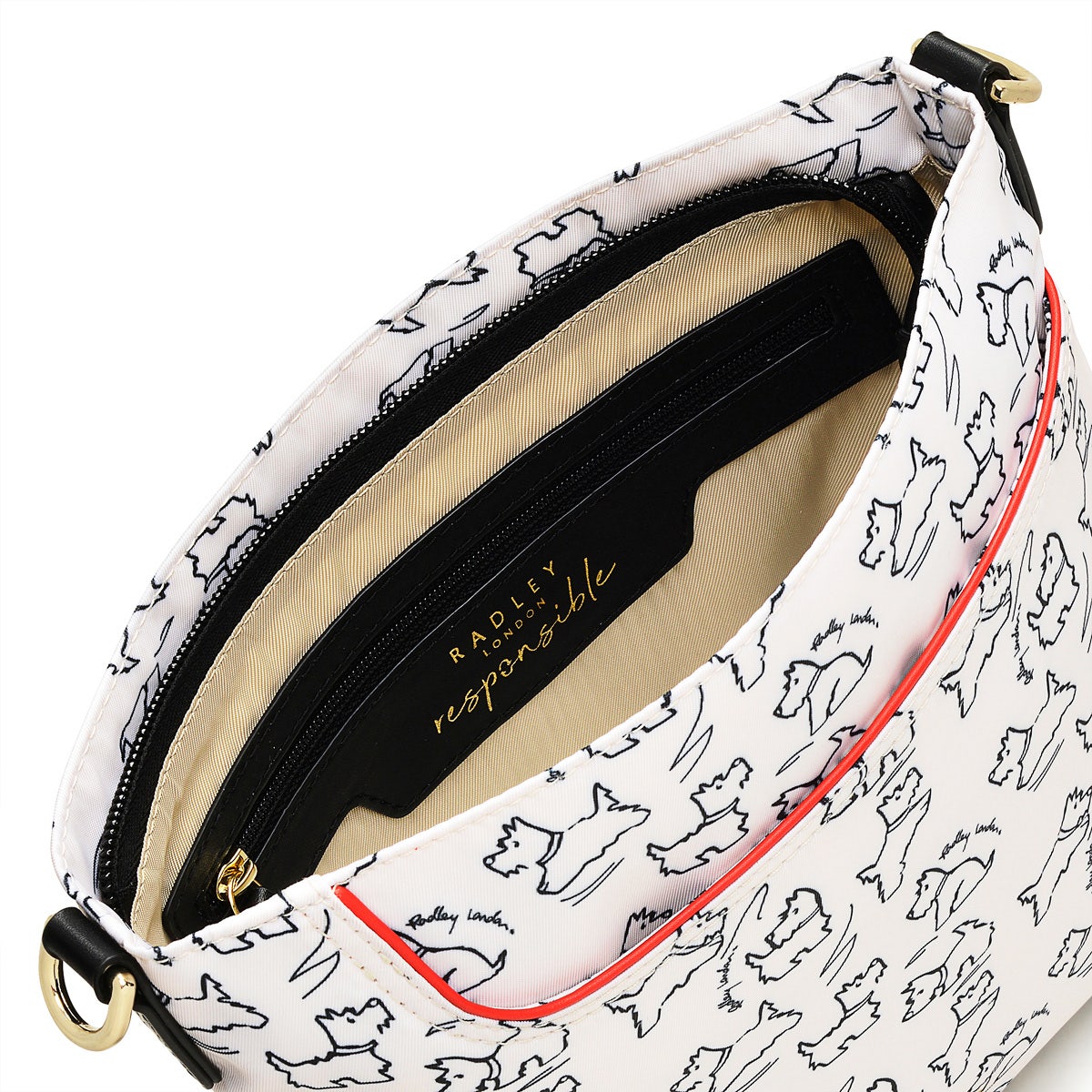 Radley 24/7 Fabric Small Ziptop Crossbody Bag in Chalk - H9261109