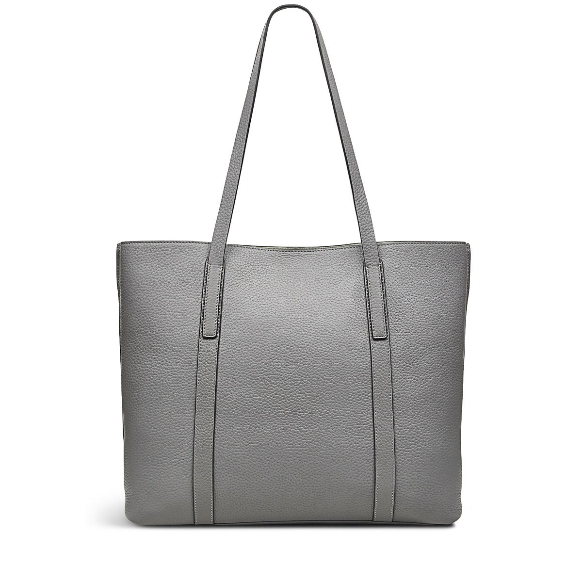 Museum Street Leather Large Ziptop Tote Bag in Cloud Burst - H9262093