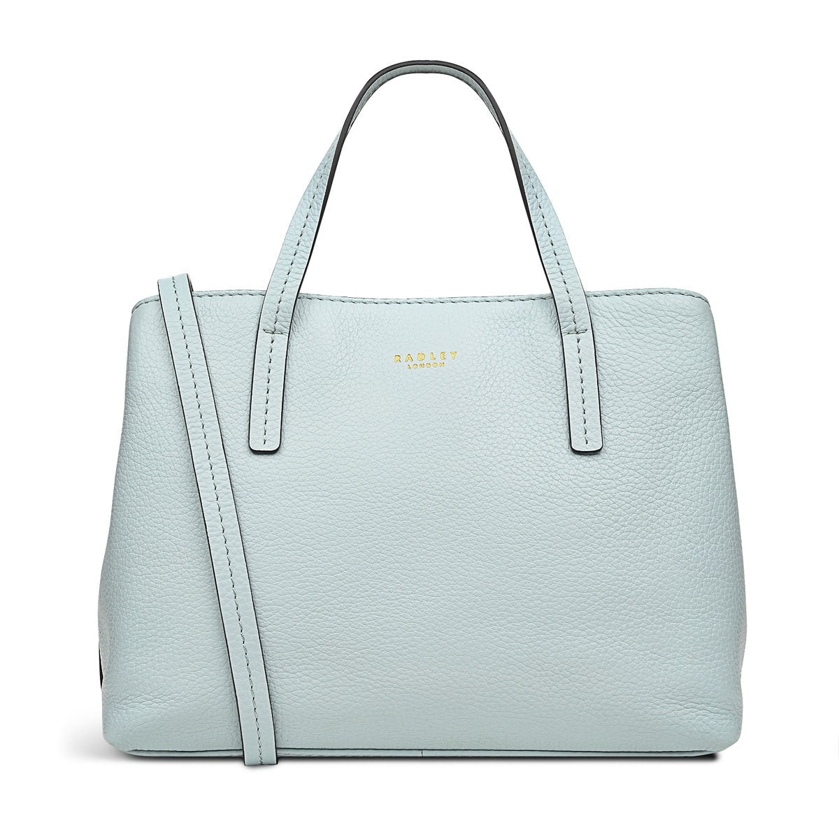 Dukes Place Leather Medium Ziptop Grab Bag in Seafoam - H9281367