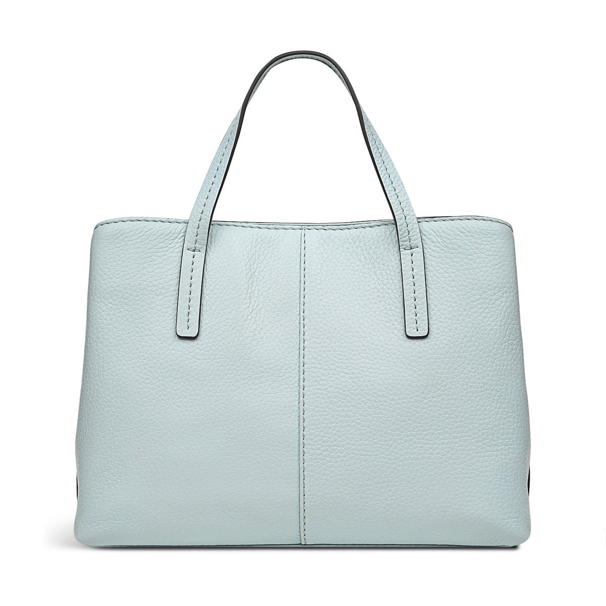 Dukes Place Leather Medium Ziptop Grab Bag in Seafoam - H9281367
