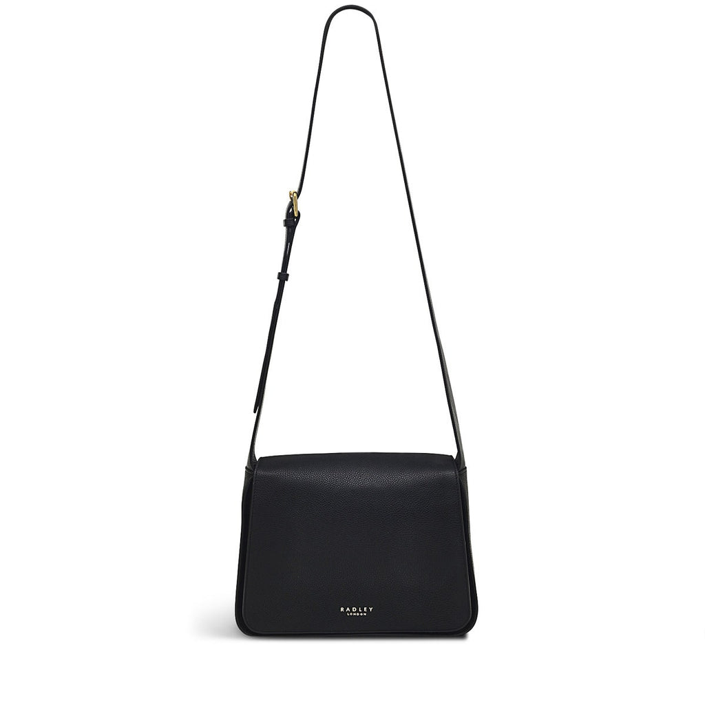 Westwell Lane Leather Medium Flapover Crossbody Bag in Black - H9284001